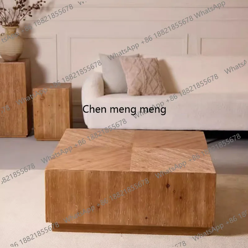 Luxury Wood Coffee Table Modern Living Room Designer Books Drawers Moving Side Table Writing Couchtisch Chinese Style Furniture