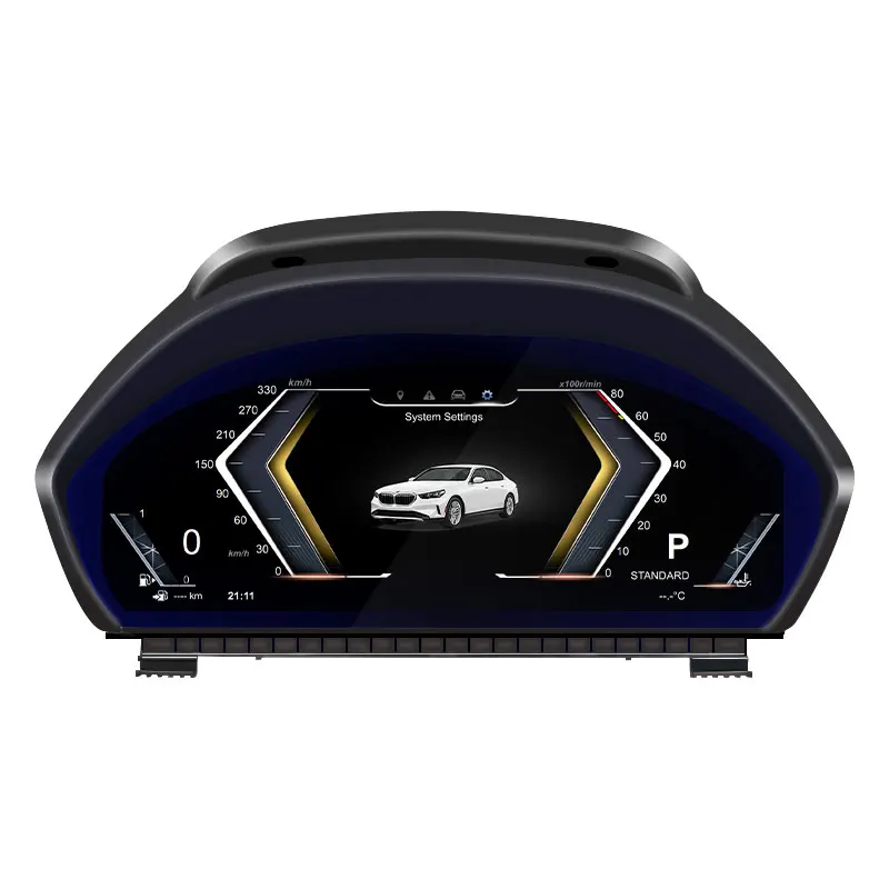 12 بوصة شاشة 4 الأساسية LCD لوحة القيادة عداد السرعة الرقمي العنقودية لنظام E90 E91 E92 E93 2005-2012 لينكس