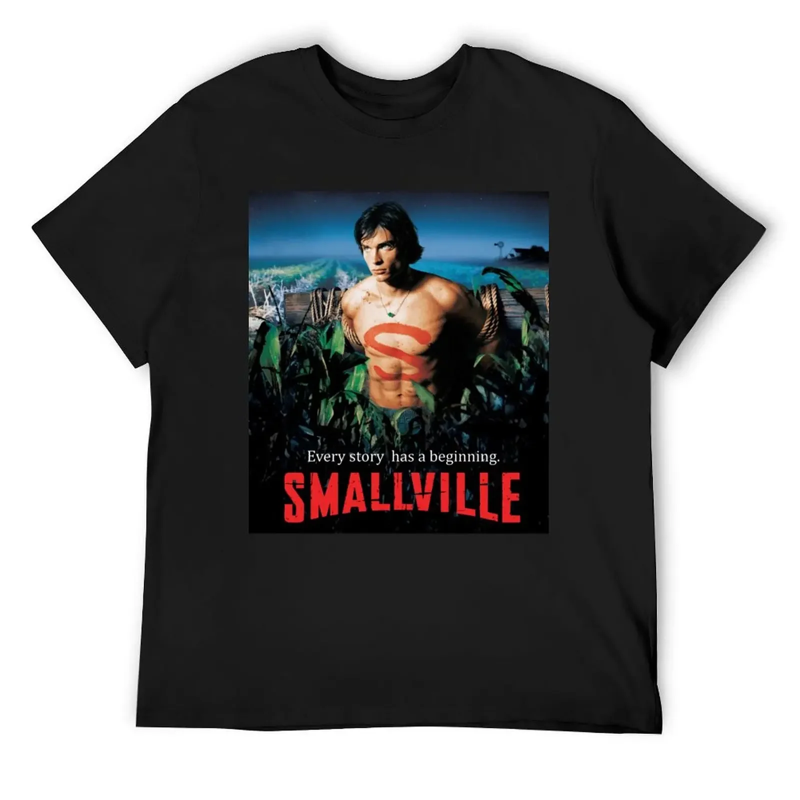 Top Smallville Series T-Shirt anime figures oversized sweat shirts graphic Short sleeve tee men