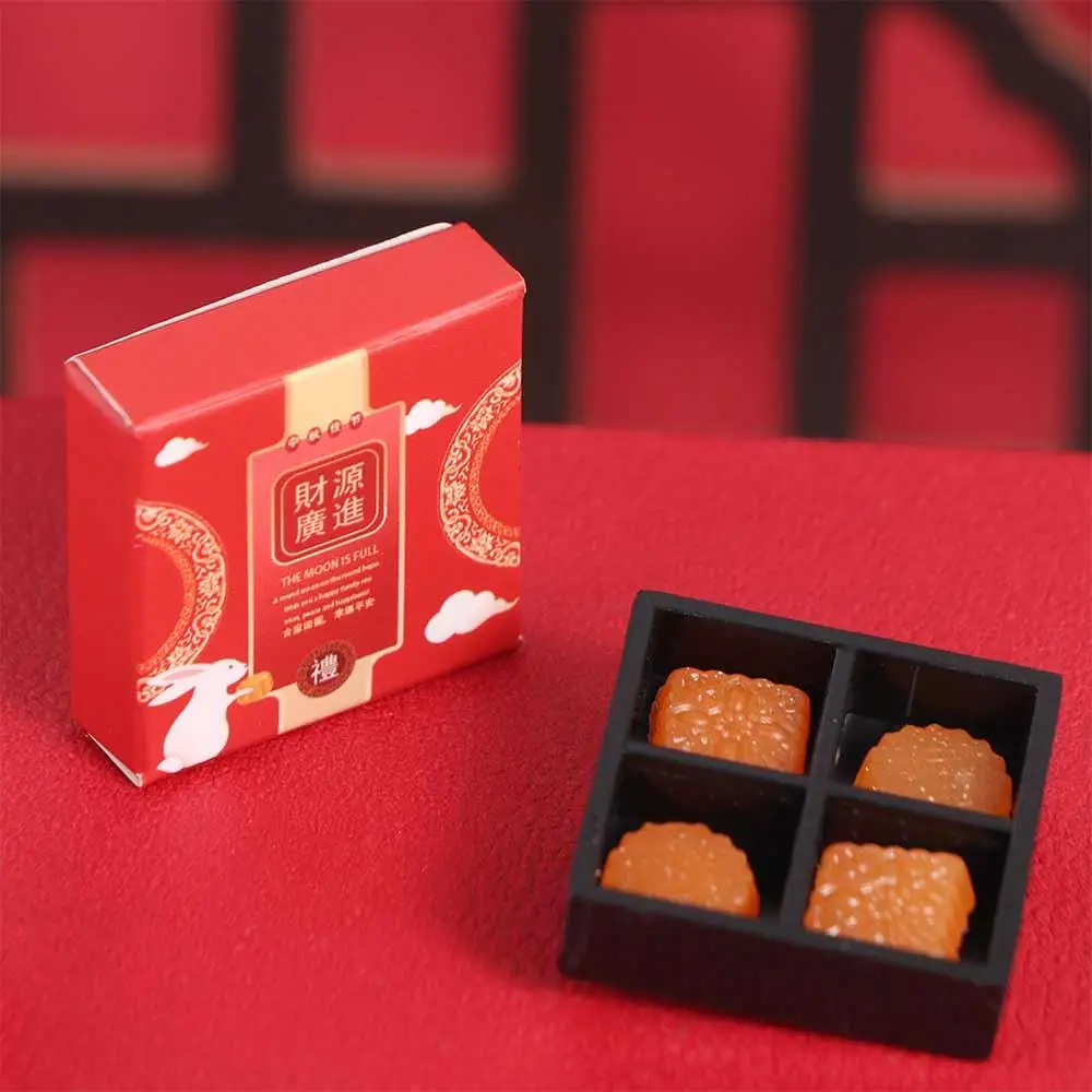 ドールハウス ミニチュア シミュレーション 月餅 食品シミュレーション 月餅 樹脂 中秋月餅 1/12 ドールハウス 中秋