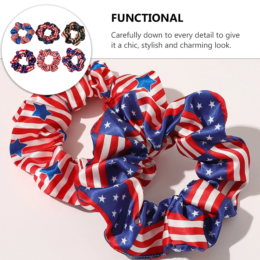 

6 шт. привлекательные резинки для волос из гибкого материала, замечательный подарок для женщин, декоративные ленты для волос, модный дизайн