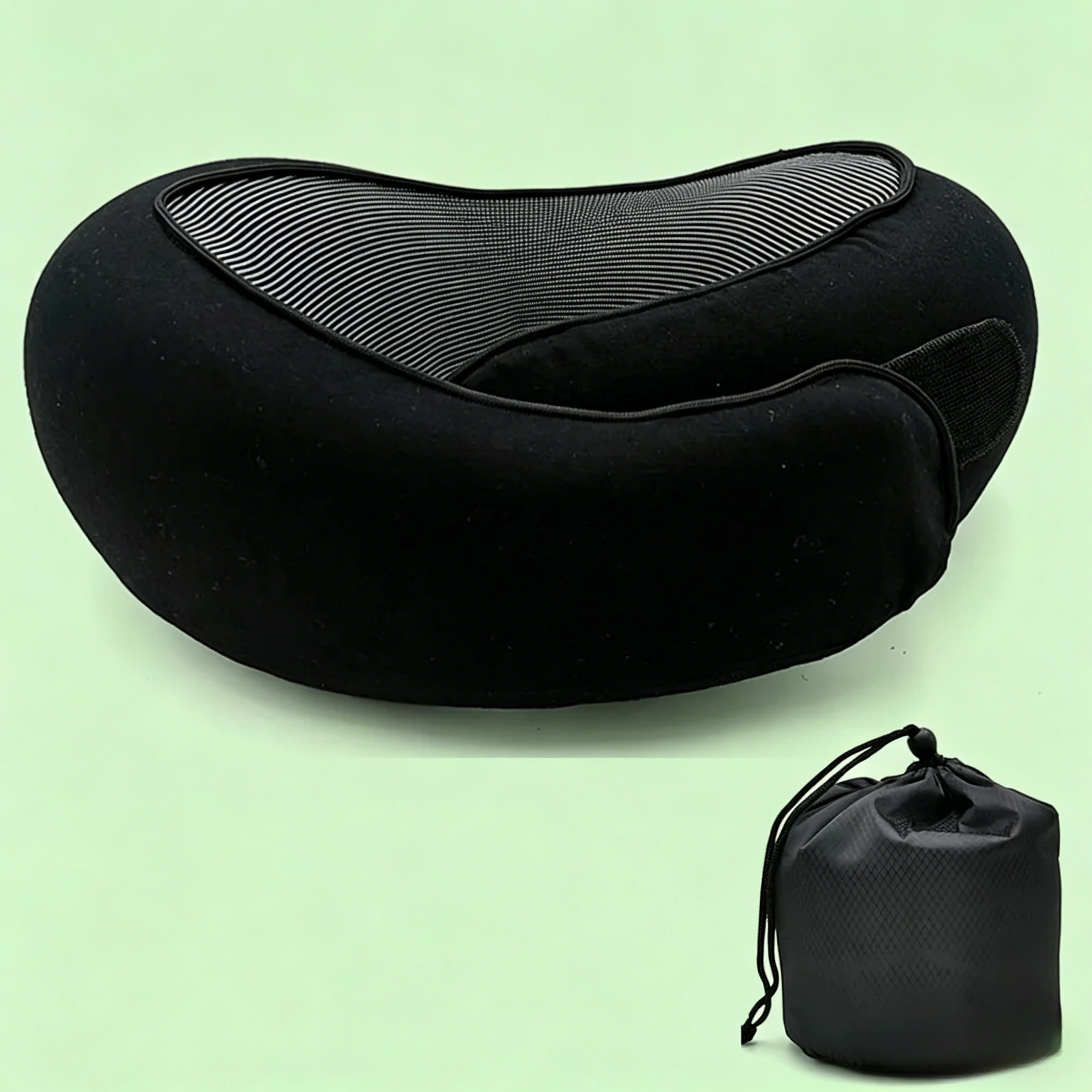 

Portable Adjustable Memory Foam Neck Pillow Snail Style U-shape Travel Sleeping Pillow Soft Neck Support for Car Airplane Nap