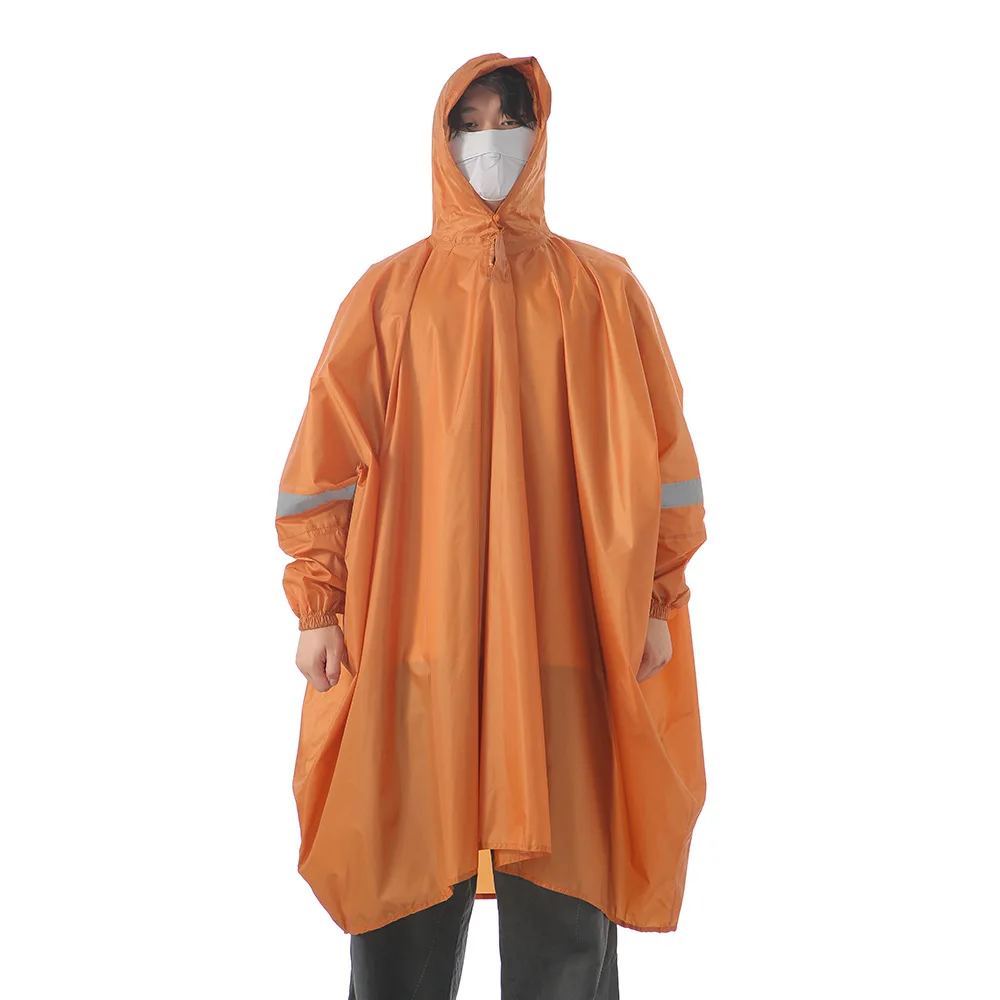 JUNGLE KING YY194 حقيبة ظهر خارجية معطف واق من المطر بأكمام طويلة معطف واق من المطر للمشي لمسافات طويلة بدلة متعددة الوظائف مع شريط عاكس #4