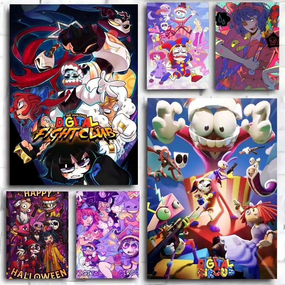 Anime The Amazing Digital Circus Poster Kunstdruck im Anime-Stil, Heimdekoration, ideales Geschenk, perfekte Raumdekoration