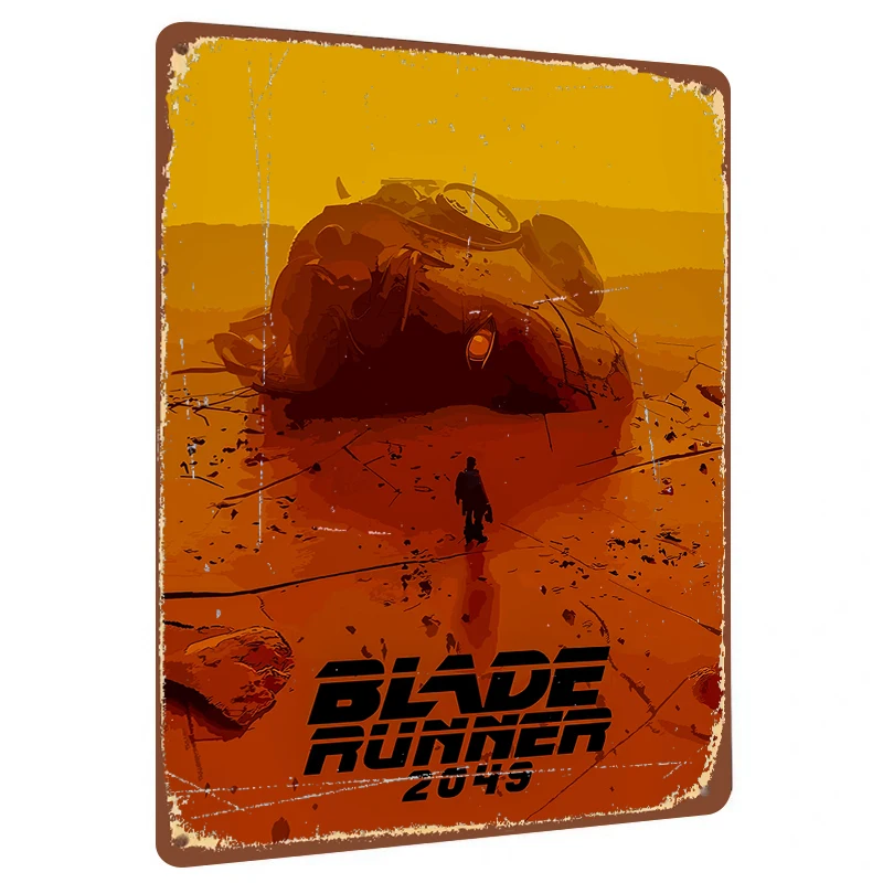 Blade Runner 2049 Movie Poster Vintage Metal Wall Art Home Decor for Living Room