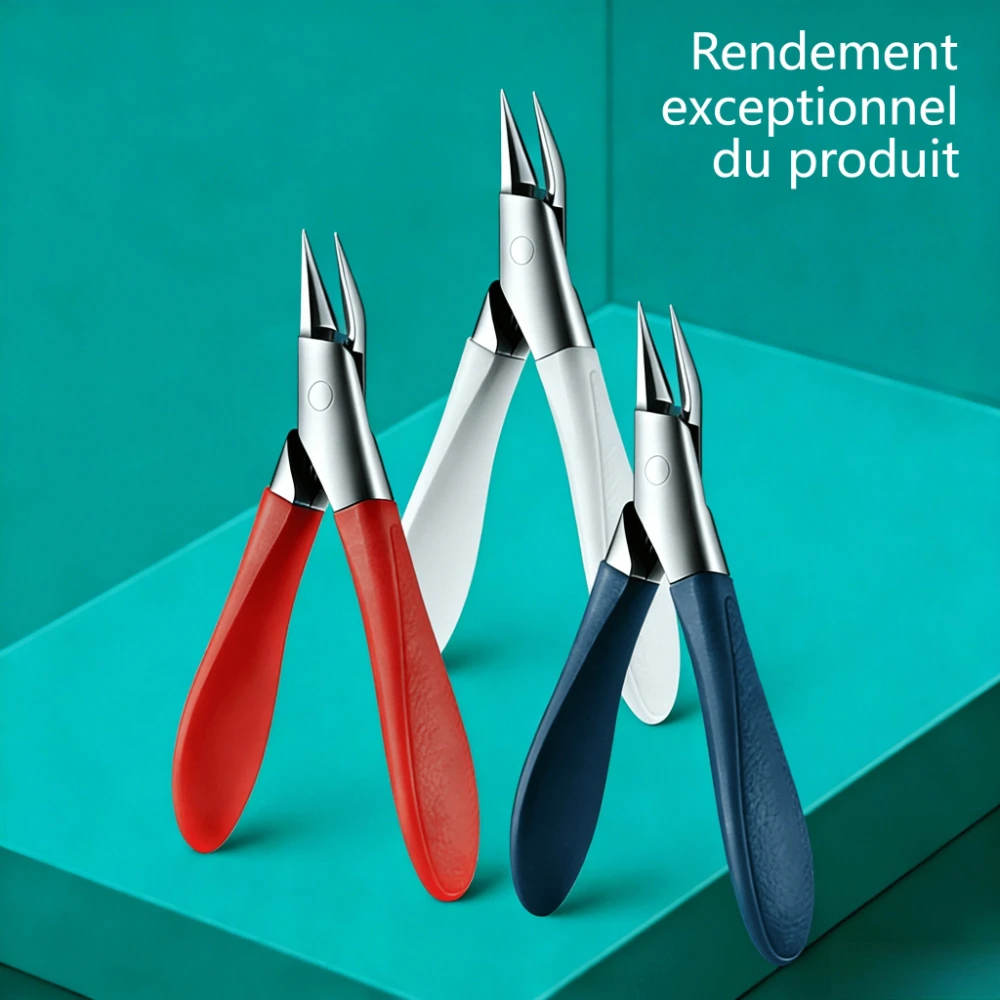 Professional Labor-Saving Nail Clippers Set 3Pcs Exfoliating Scissors Cuticle Cutter Pedicure Tool for Ingrown Toenails