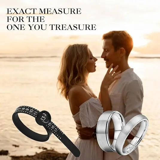 Plastic Ring Sizer Measuring Tool with Magnifier Clear Intuitive Reading for Ring Measurer 1-17