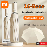 Xiaomi Umbrellas Reinforced 16 Bone Strong Windproof Automatic Fold Umbrella Large Waterproof Anti-storm Sunshade Umbrellas