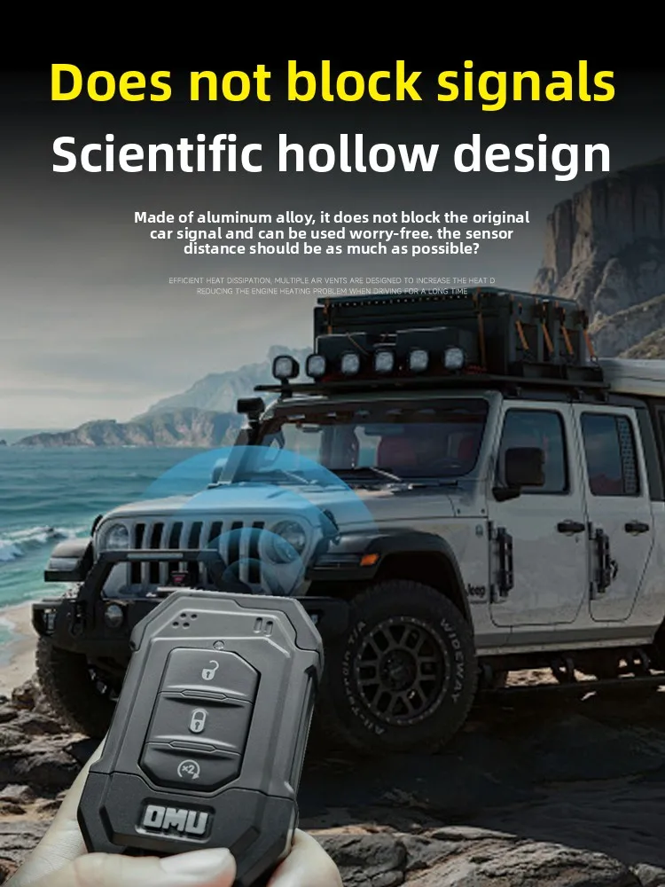 OMU مفتاح قذيفة خاص 18-24 رانجلر JL المصارع تعديل مفتاح السيارة قذيفة الغطاء الواقي 4xe مفتاح قذيفة #2