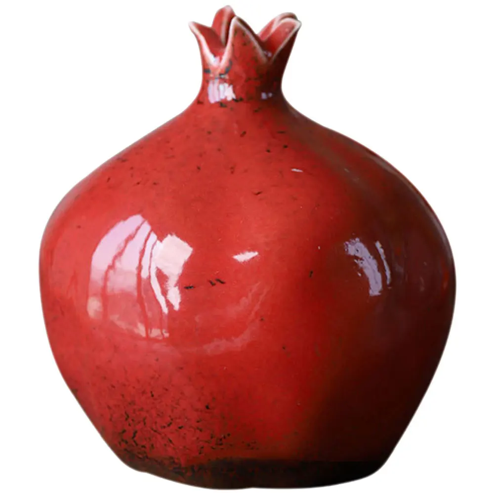 

Creative Pomegranate Vase Decorative Flower Bottle for Living Room Dining Table Centerpiece Dried Fresh Bouquets Display