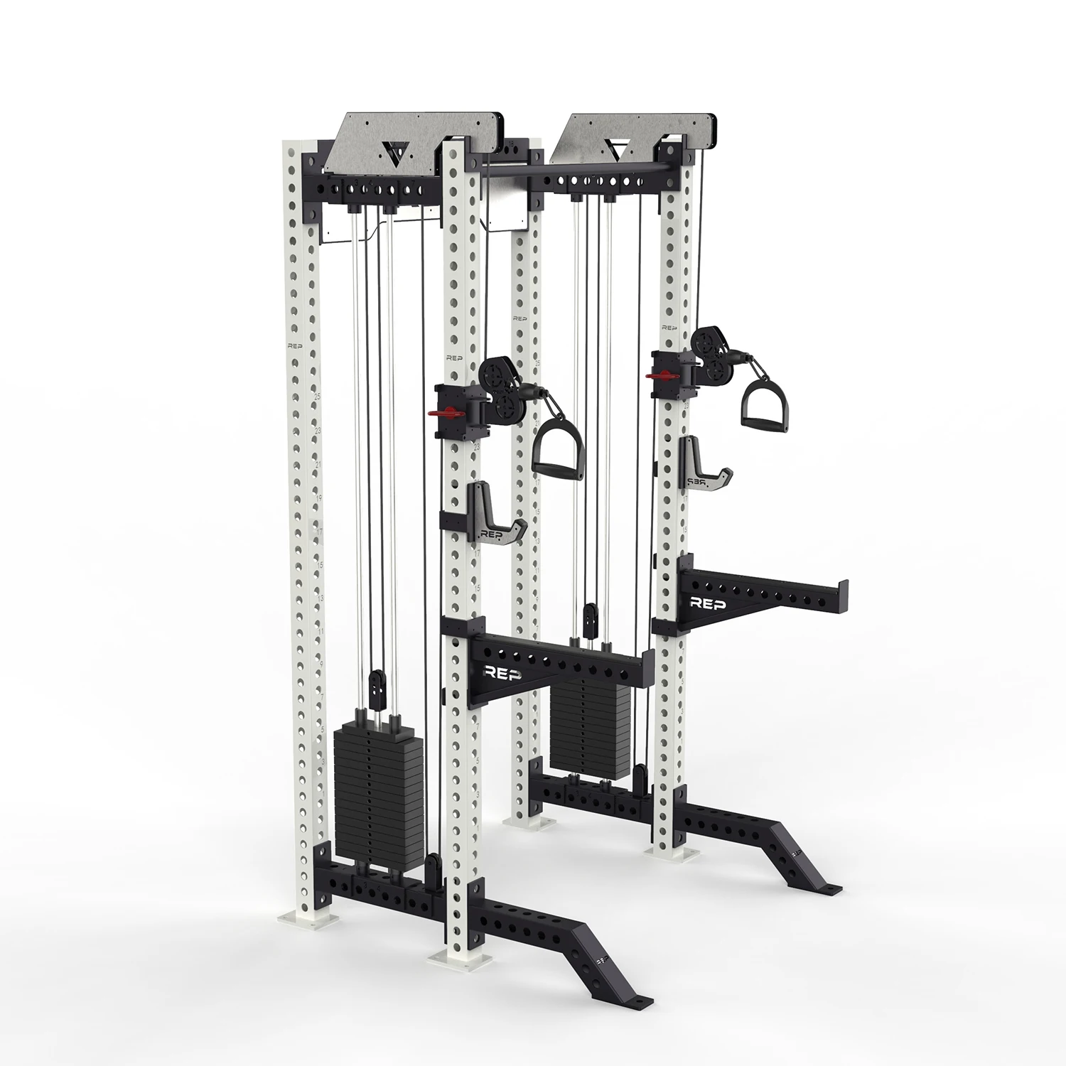 Commercial Gym 3-in-1 Multifunctional Trainer Smith Machine Squat Rack With Cable Pulley System