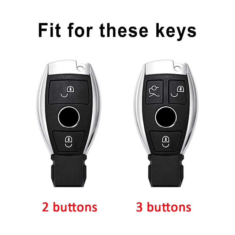 2 3 Buttons New TPU Key Fob Cover for Mercedes Benz A B C E S Class W204 W205 W212 W213 W176 GLC MAYBACH Keyless Soft Case