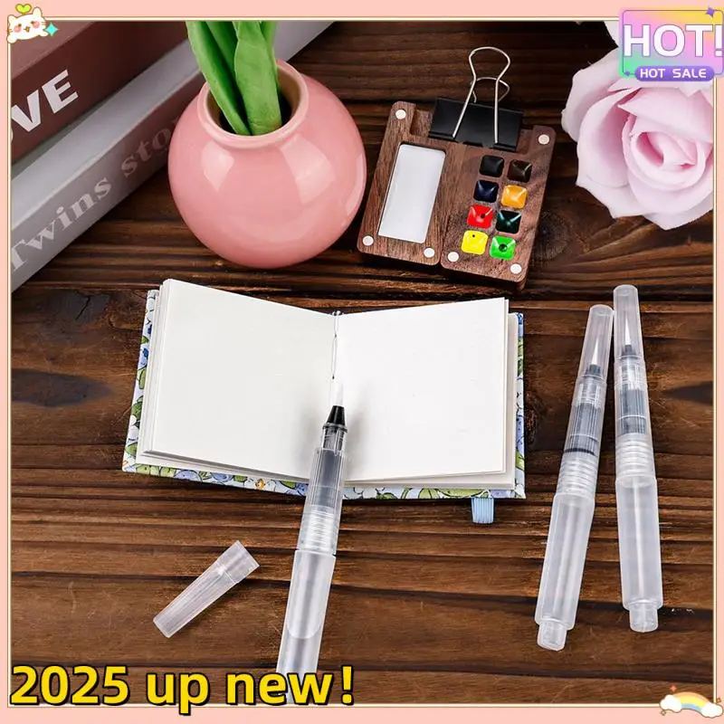 

Classy-Mini Paint Palette Set, 8-Grid Travel Paint Palette With Watercolor Notebook Painting Pen Clip For Watercolor Gouache