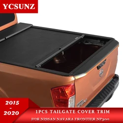 1 Uds cubierta de puerta trasera protección embellecedora para Nissan Navara Frontier Np300 2015 2016 2017 2018 2019 2020 accesorios de coche para camioneta
