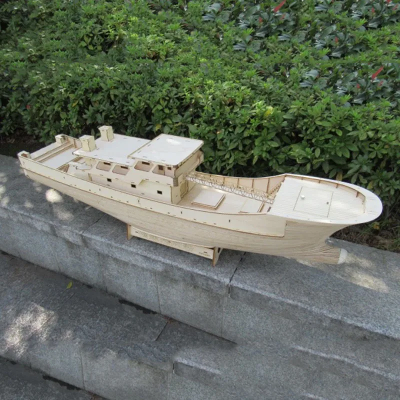 

Model Kit Fujian Trawler Kit Wooden Structure Hand Assembled Model Kit Remote Control Boat