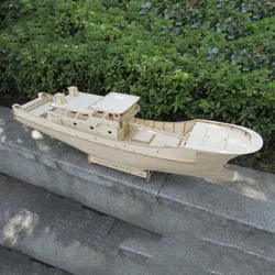 Model Kit Fujian Trawler Kit Wooden Structure Hand Assembled Model Kit Remote Control Boat