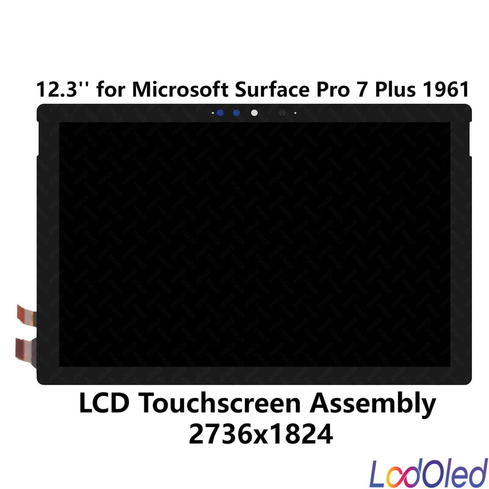 12.3'' LP123WQ3-SPA1 LED LCD Display Touch Screen Digitizer Assembly for Microsoft Surface Pro 7 Plus 1961 2736x1824