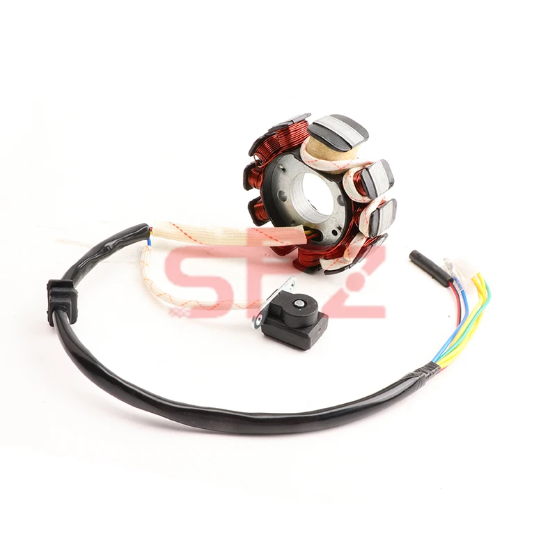 11 coil Magneto Alternator Stator for Chinese GY6 125cc 150cc Scooter Moped ATV Go Kart Quads 152QMI 157QMJ Engine (4+2)