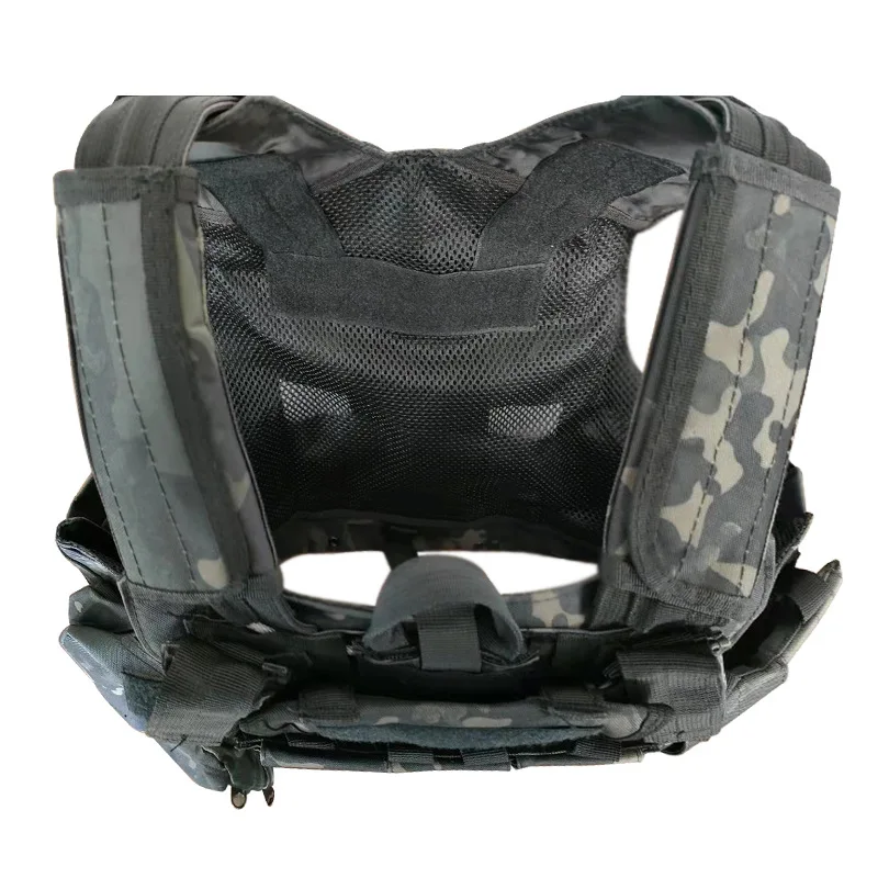 MTV02 Outdoor Vest Multi-functional Camouflage Tactical Equipment Thickened Polyester Webbed