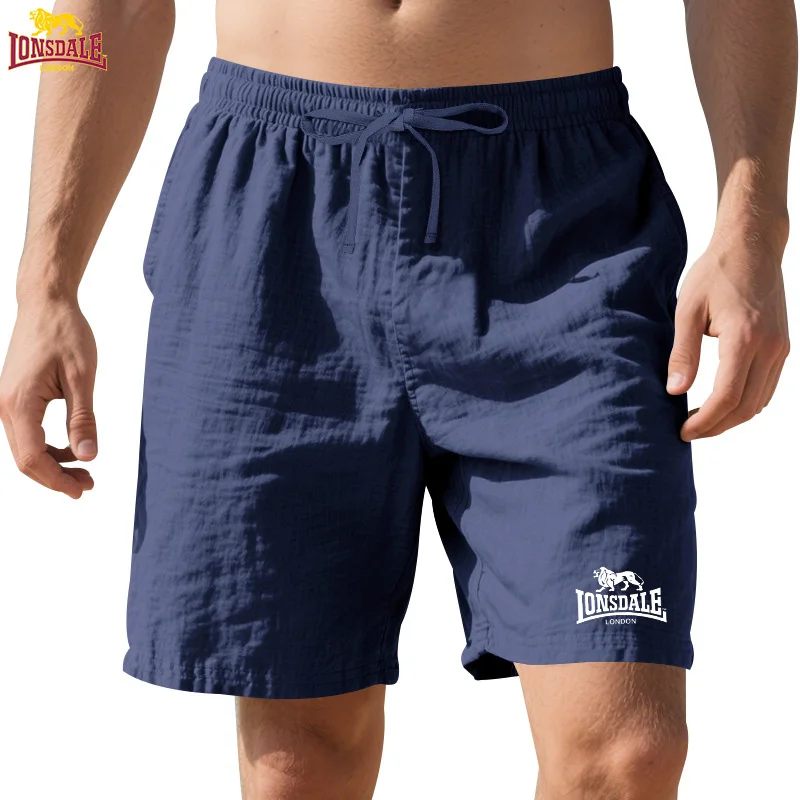 LONSDALE men's printed linen sports shorts, the best-selling item of 2026, suitable for daily summer training, boxing, gym sessi