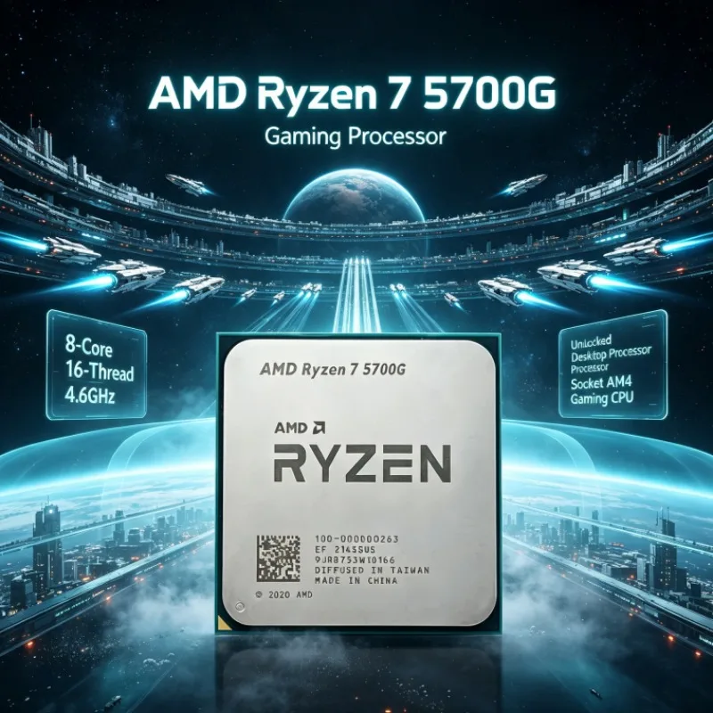 AMD R7 5700G Processor 7nm 4.6GHz 8 Cores 16 Threads 16MB L3 AM4 100-000000263 Desktop CPU