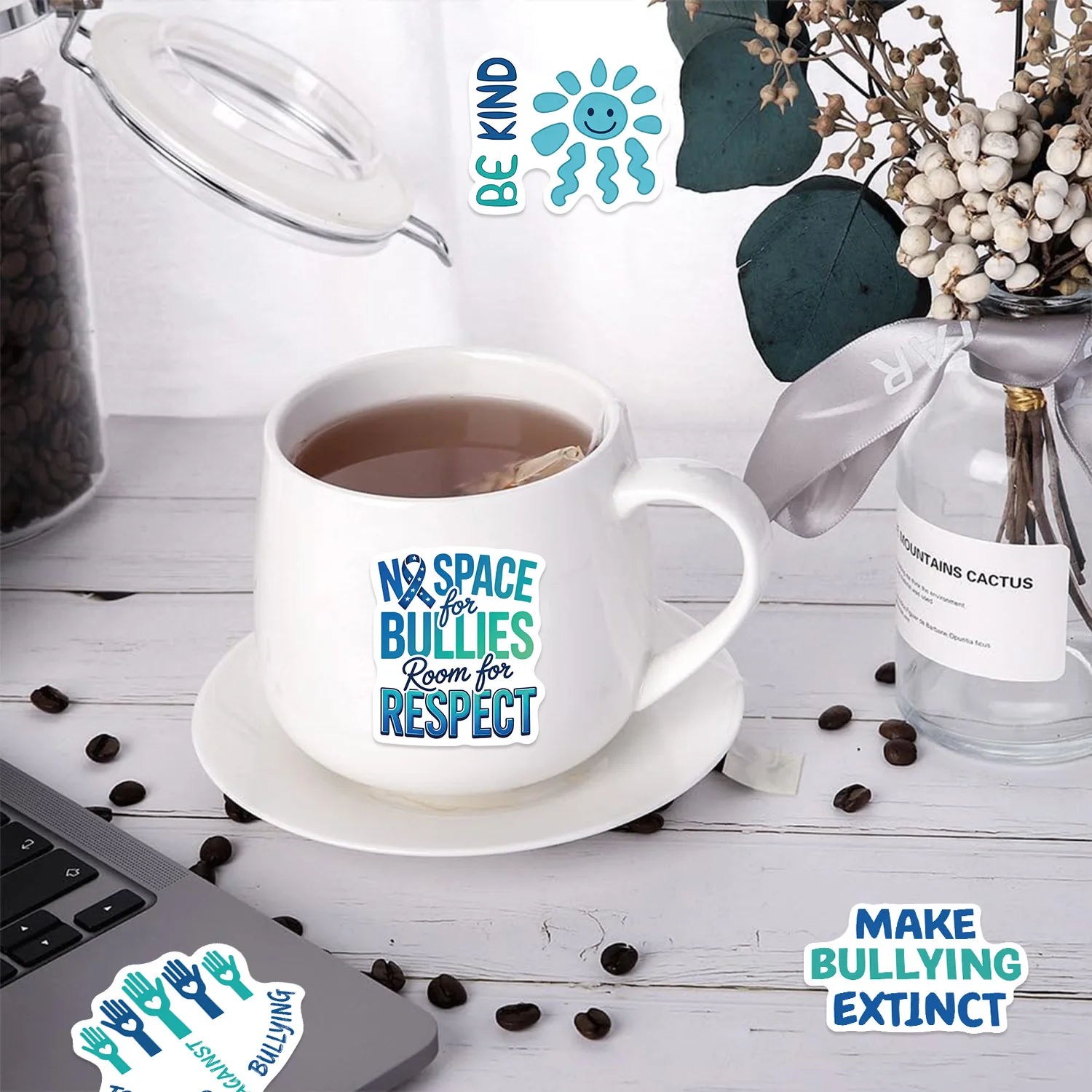 10/30/50 قطعة الكرتون ملهمة الكتابة على الجدران ملصقات الإبداعية الديكور قضية الهاتف المحمول دفتر كوب ماء DIY بها بنفسك لعبة الهدايا مائي