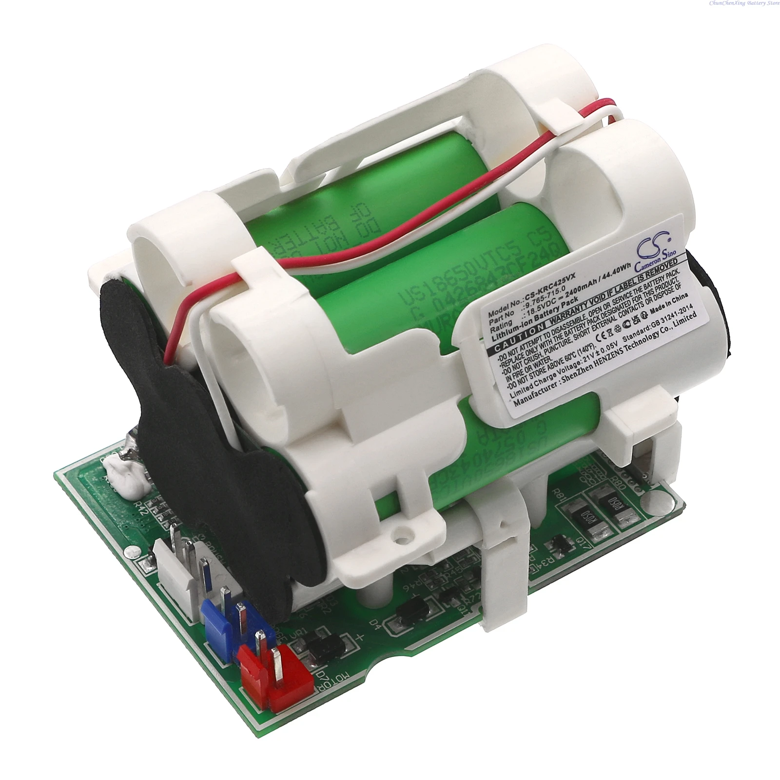 Cameron Sino 18.5V 2400mAh Replacement Vacuum Battery 9.765-715.0 for Karcher VC4H-525 VC4H 525 VC4H525