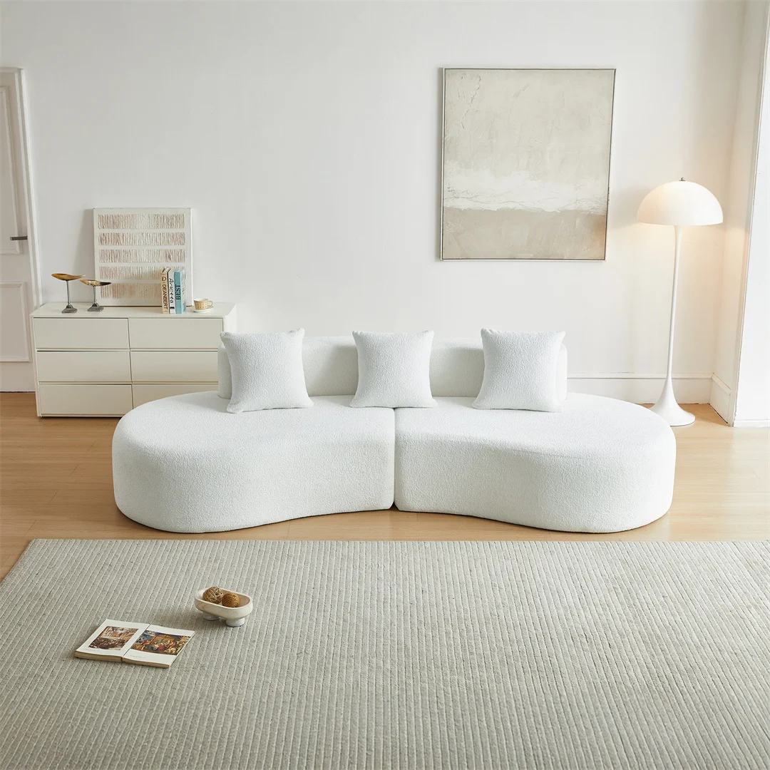 Fauteuils inclinables, canapés, canapés d'angle, canapés compressés en trois parties, un salon et un appartement confortables et élégants