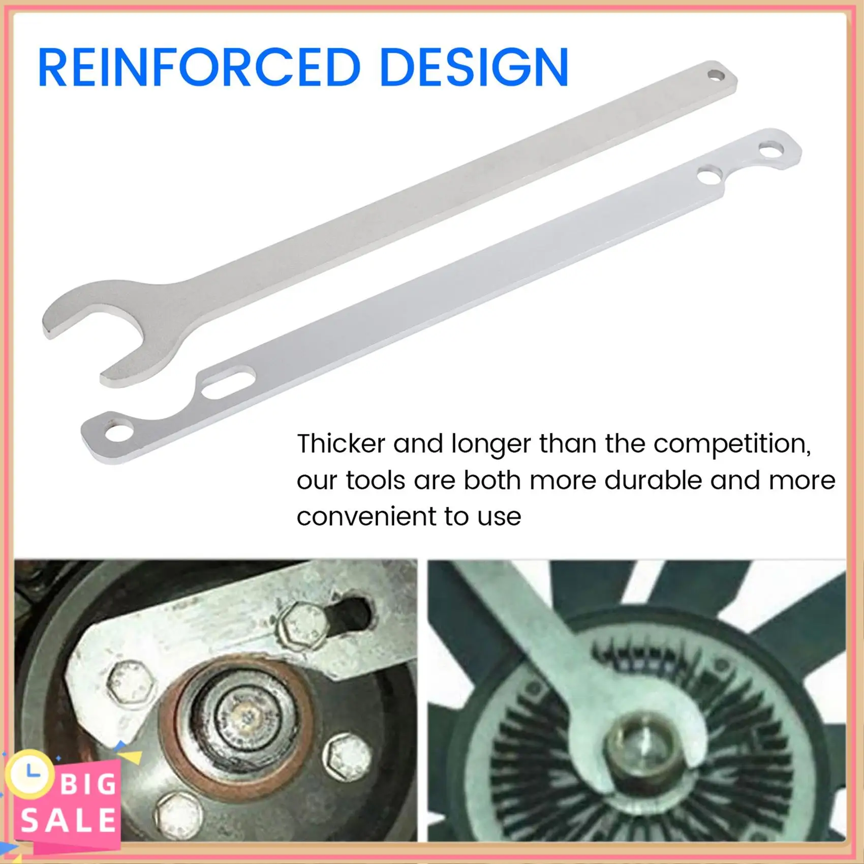 Bmw E34 E39 E36 E46 E90 용 Better-Fan 클러치 너트 렌치 및 워터 펌프 홀더 도구 키트 제거 32Mm