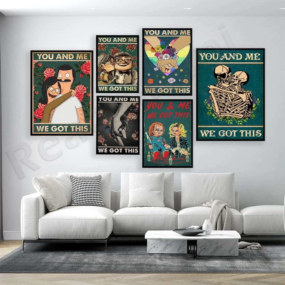 ملصق الحب، أنت وعائلتي، أنت وأنا حصلنا على هذا الملصق، العائلة، ملصق الزوجين