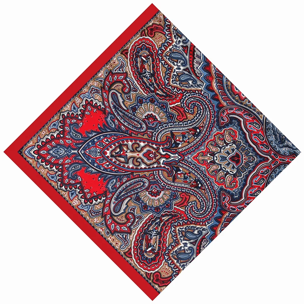 130cm Twill 100% Silk Scarf Brand Square Scarf Women Fashion Design Paisley Shawl Bandana Kerchief Scarves For Ladies