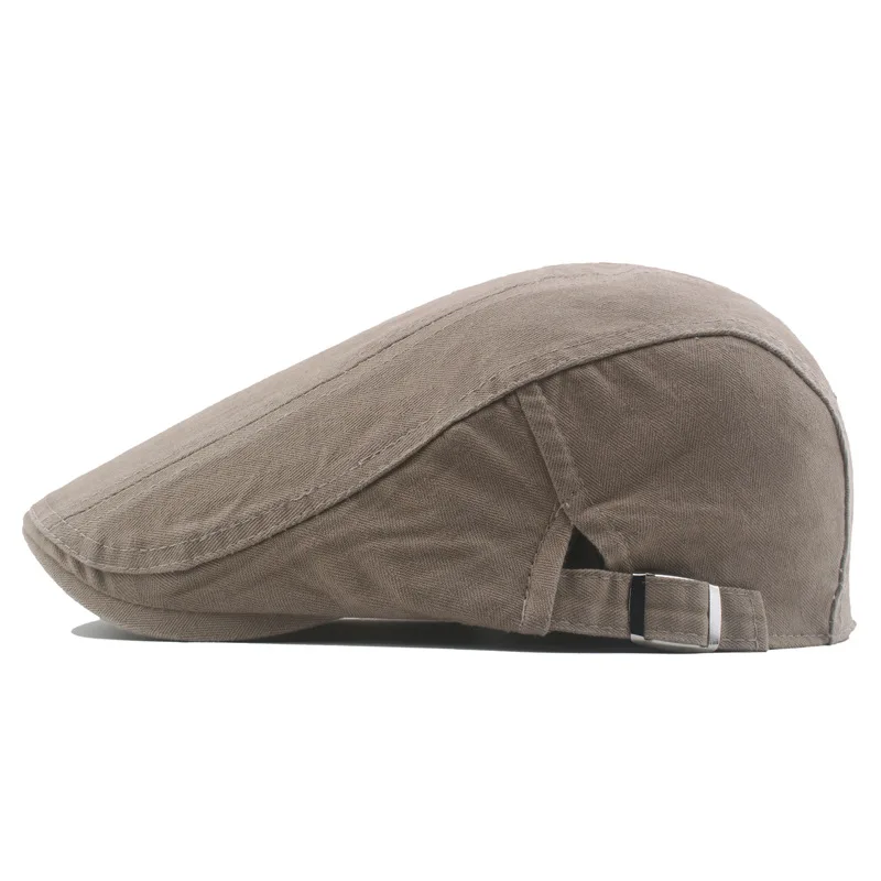 Gorro de hiedra de algodón para hombre, boina de caza Gatsby, Newsboy, plano