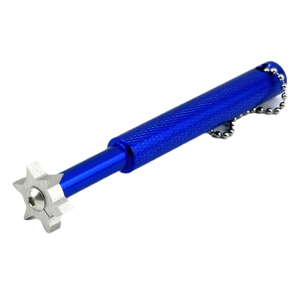 Alloy Wedge Golf Club Grooving Sharpening Tool Lanyard Hole Non-Slip Wedge Sharpening Tool Strong Wedge Golf Sharpener