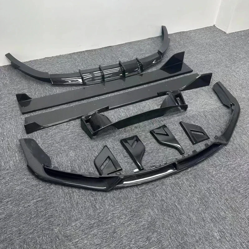 ThrustWorks Premium Car Accsori Carbon Fiber Body Kit- XB Style Full Set With Front Side Skirts Rear Lip Ven Durle