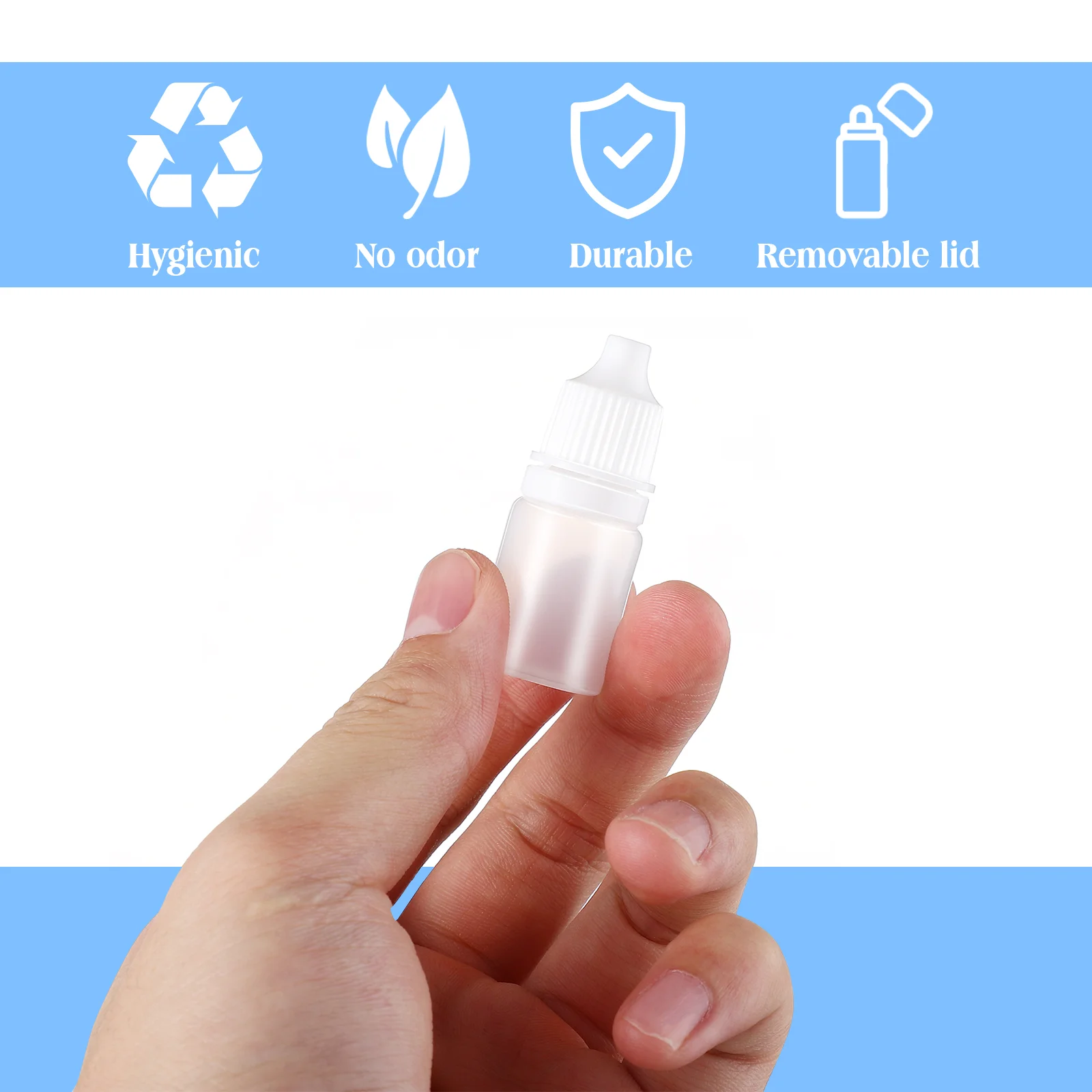 10 Pcs Empty Bottles Small for Liquids Dispenser Applicator Squeeze Eye Dropper Filling