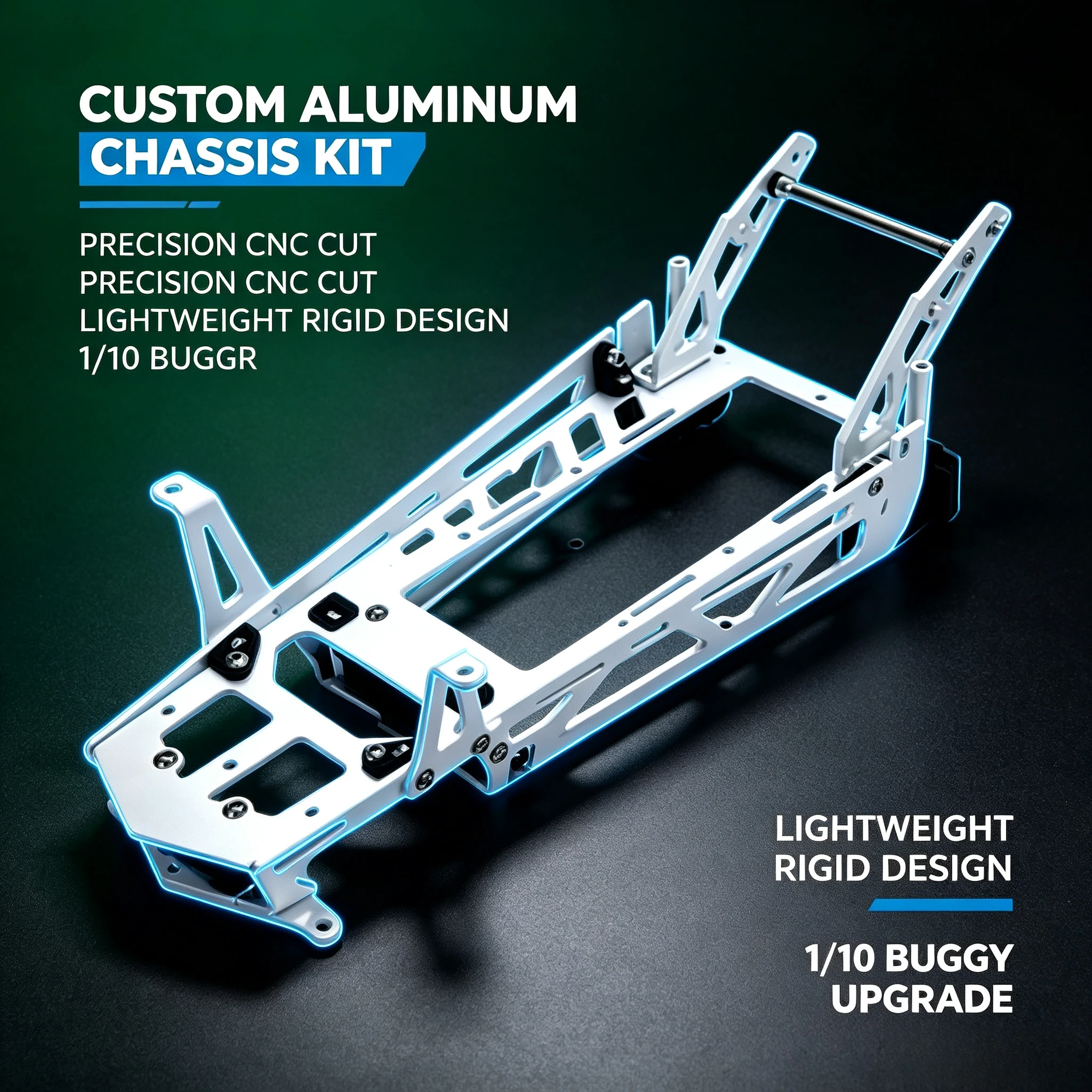 Custom Aluminum Chassis Kit for Tamiya Hornet Grasshopper 1/10 Buggy Chassis