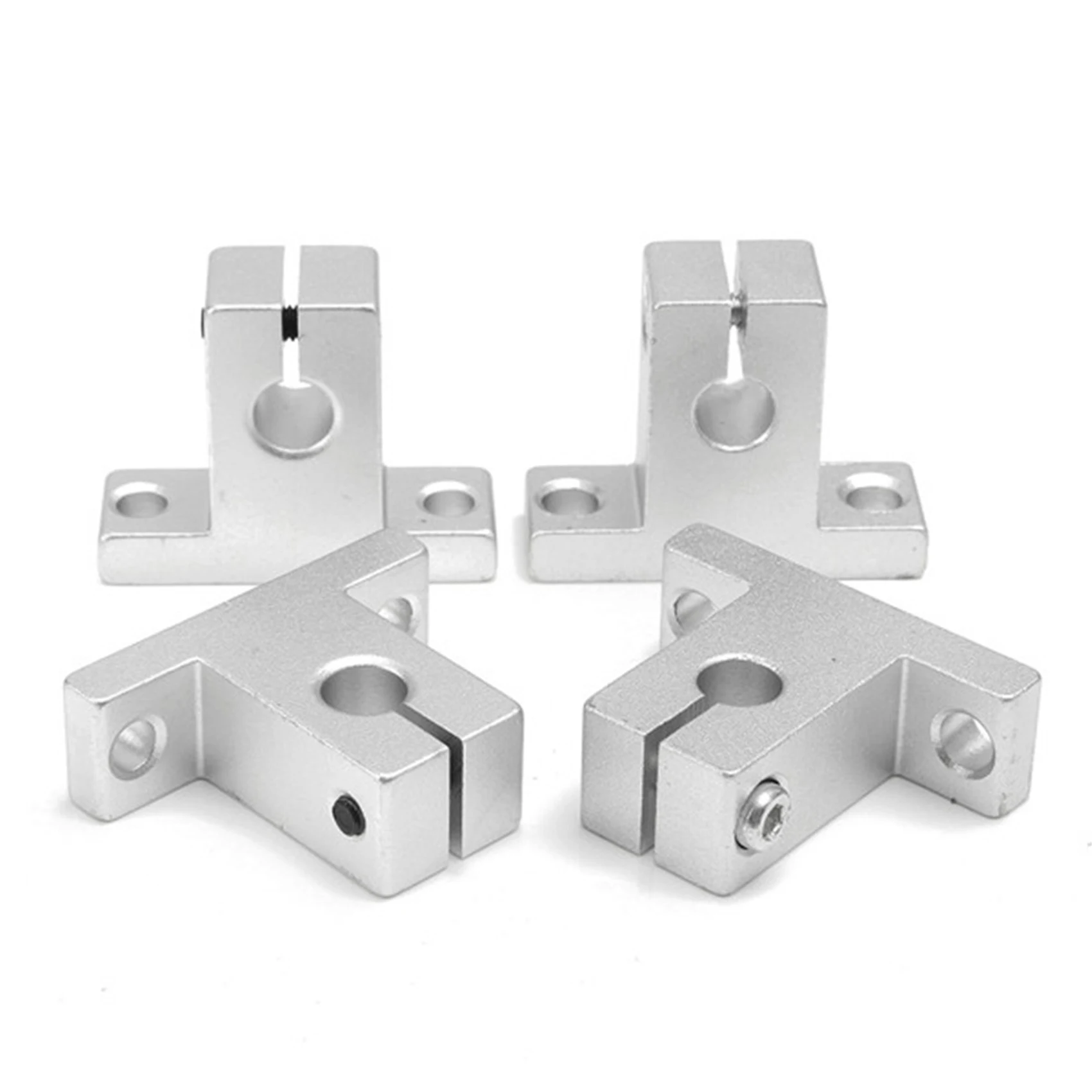 HLZS-30Pcs 200Mm Optical Axis Guide Bearing Housings Aluminum Rail Shaft Lead Screw Rod Slide Bushing Shaft Coupling Parts