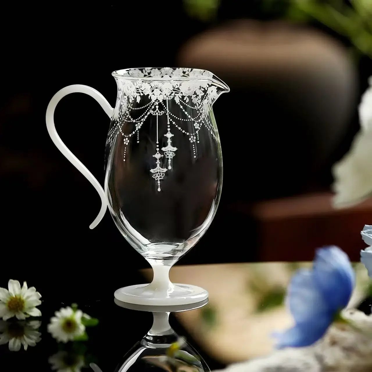 230ML Heat-resistant Glass Uniform Cup Fair Cup New Tea Sea Male Cup Tea Dispenser TeaSet Accessories Pour TeaCup Room Ornaments