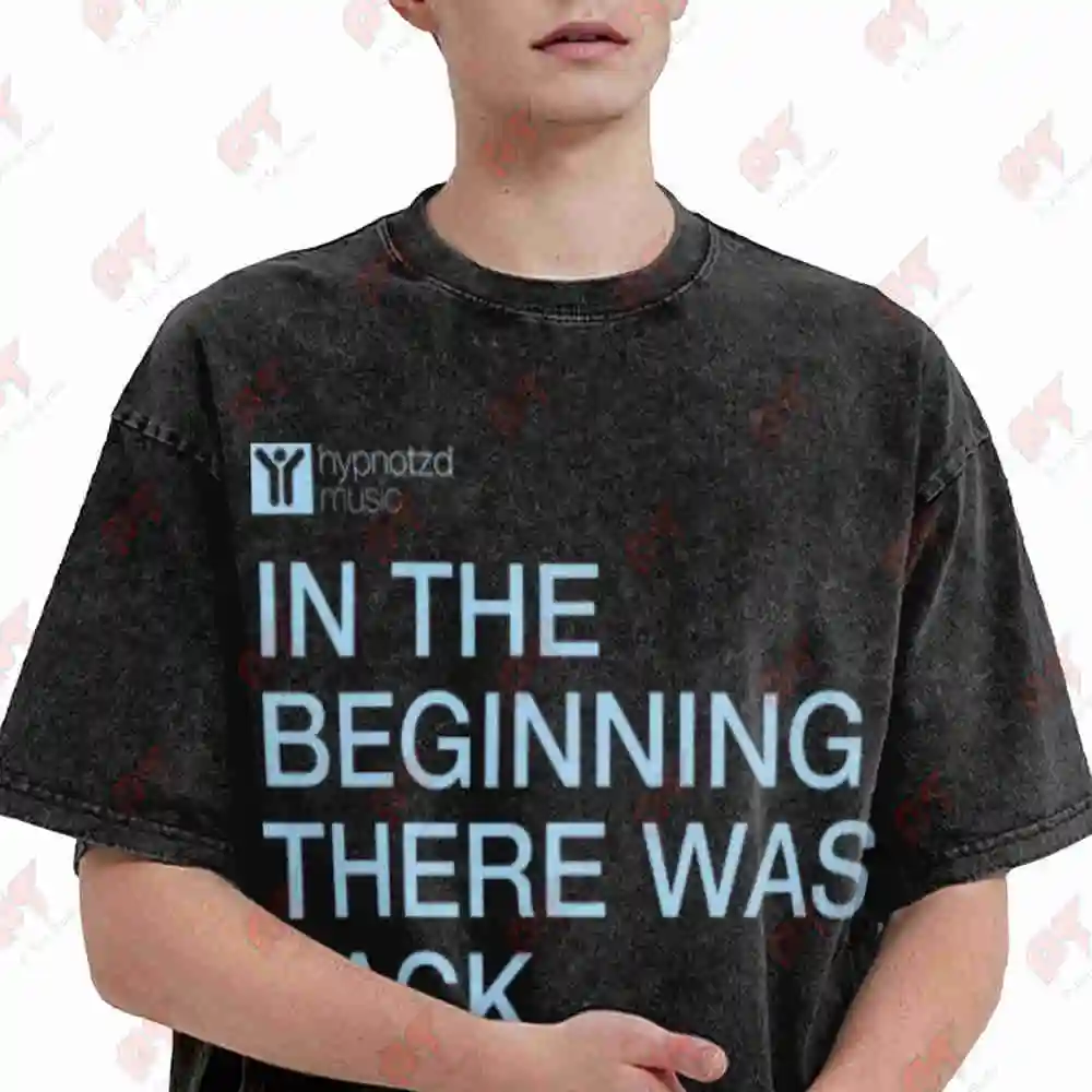 In The Beginning There Was Jack House Music Anthem Vintage Washed Tee Pure Cotton T-Shirt