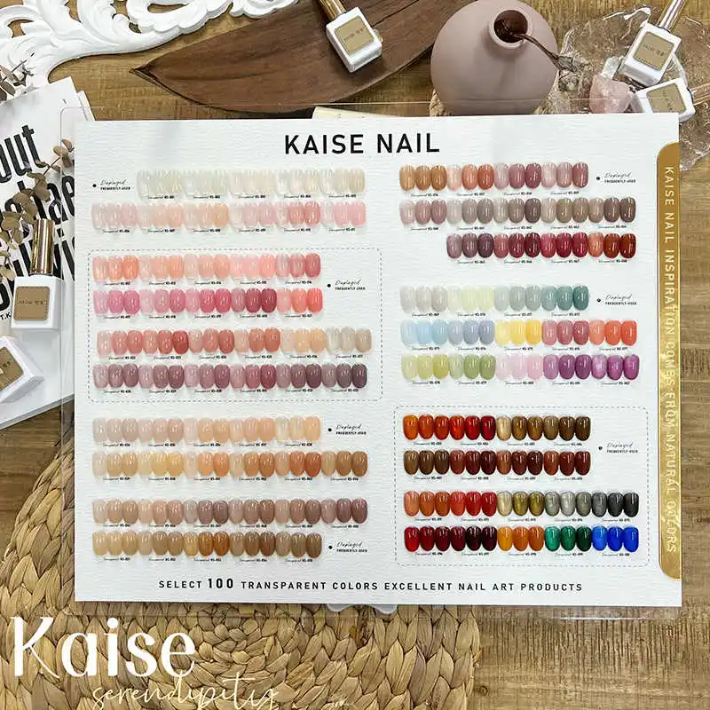 KAISE Transparent color 100 colors Nail gel set 2024 New Professional Hot sale Nail art Non-toxic UV gel Nail salon Wholesale