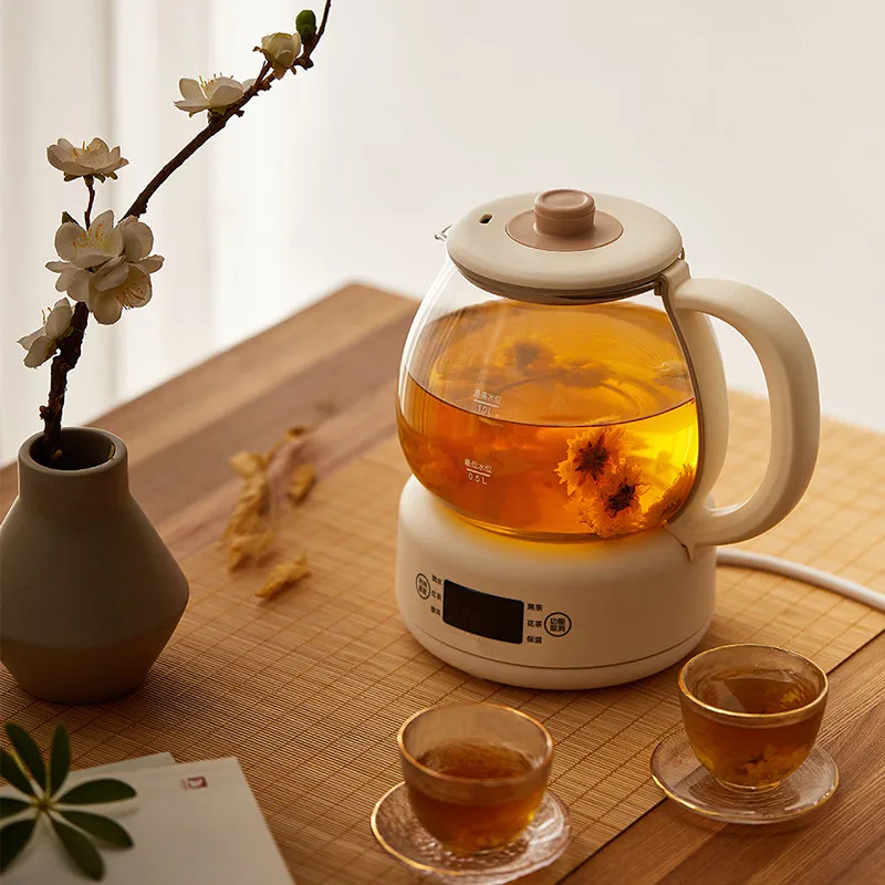 1L 220V Tea Cooking Pot Automatic Spray Tea Brewing Pot Machine Health Preservation Pot Teapot Cooker 600W