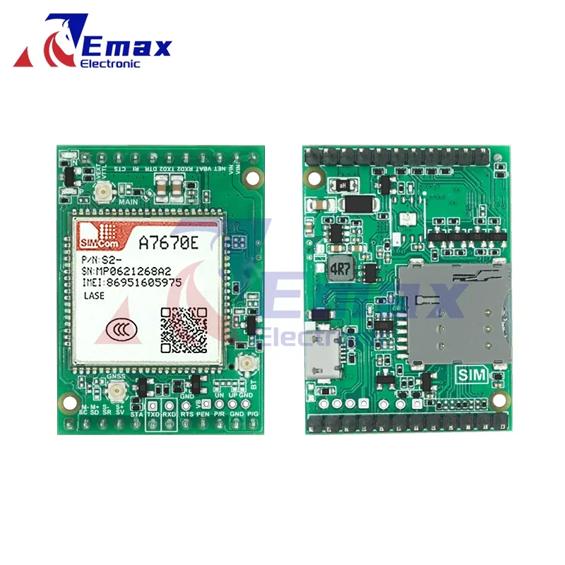 SIMCOM A7670E-LASE Core Board A7670E-LASE Development Board LTE CAT1+4G+2G+Voice not Supported GPS
