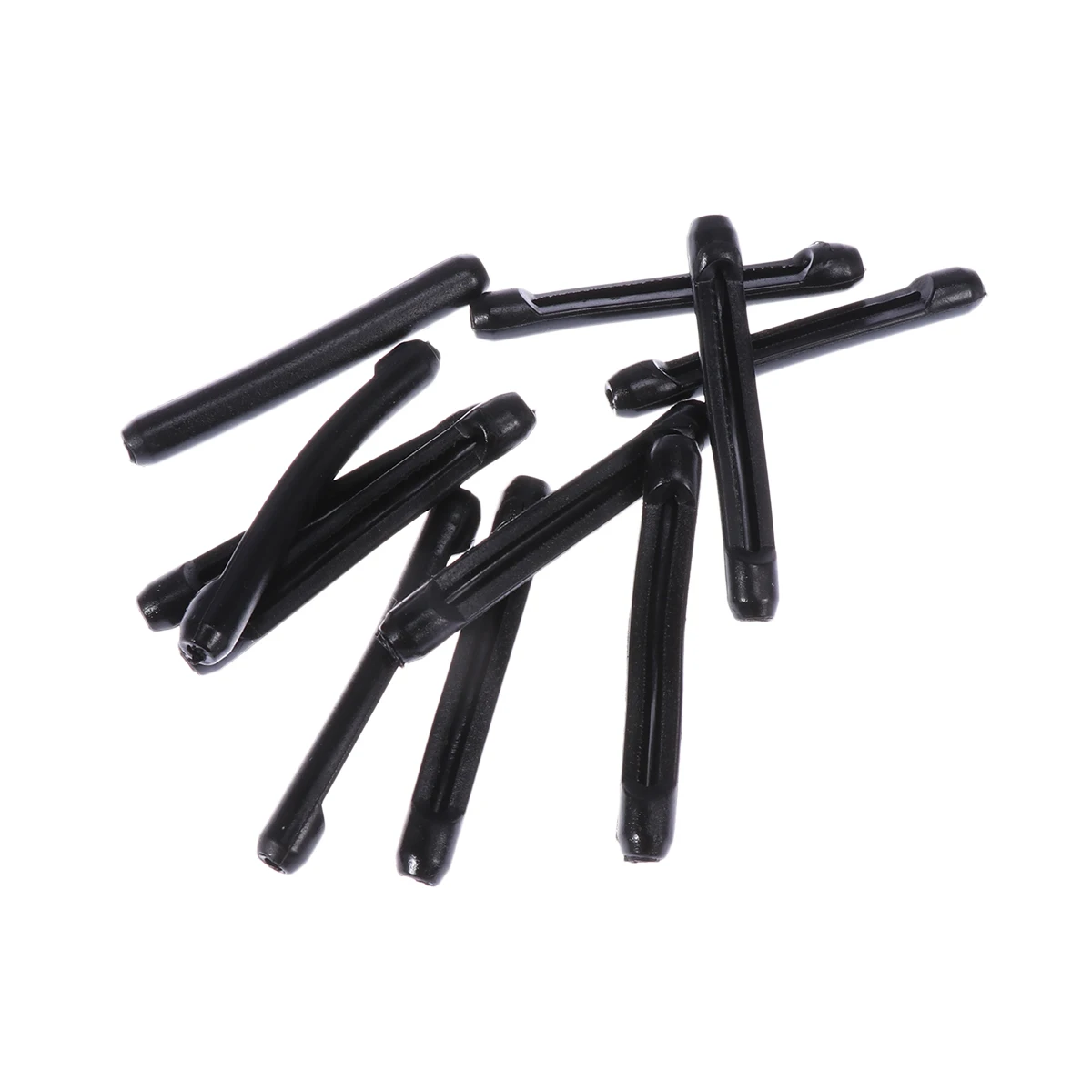

20pcs Anti Slip Silicone Eyeglass Holders Non S Ear Hooks For Glasses Comfortable Lightweight Eyewear Accessories Black