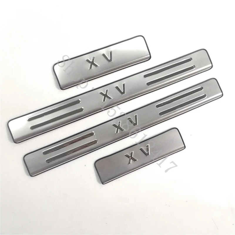 

Для Subaru XV 2012 2013 2014 2015 ~ 2017 порог из нержавеющей стали, накладка на порог, защита заднего бампера, порог, задний стиль