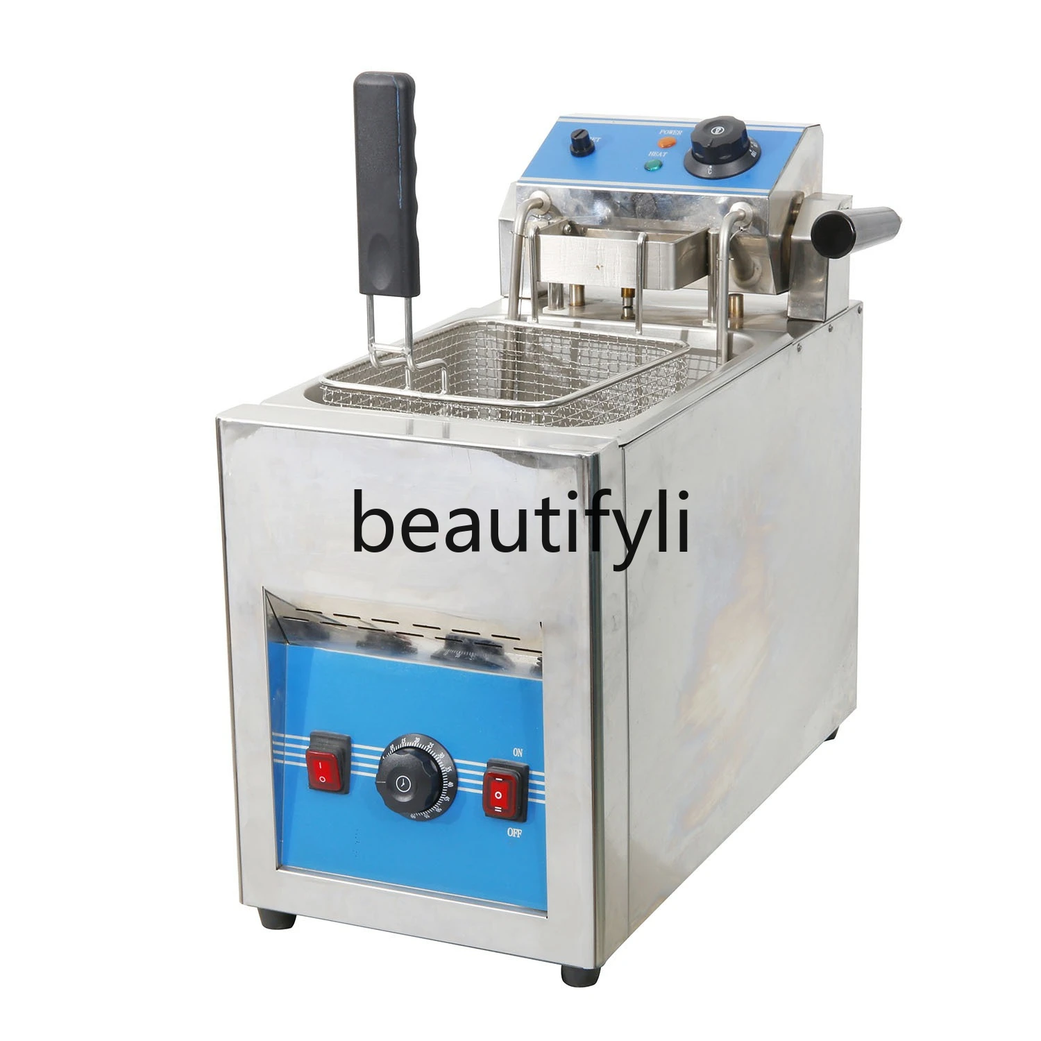 

Thickened commercial lifting electric fryer, stainless steel fryer, automatic frying furnace