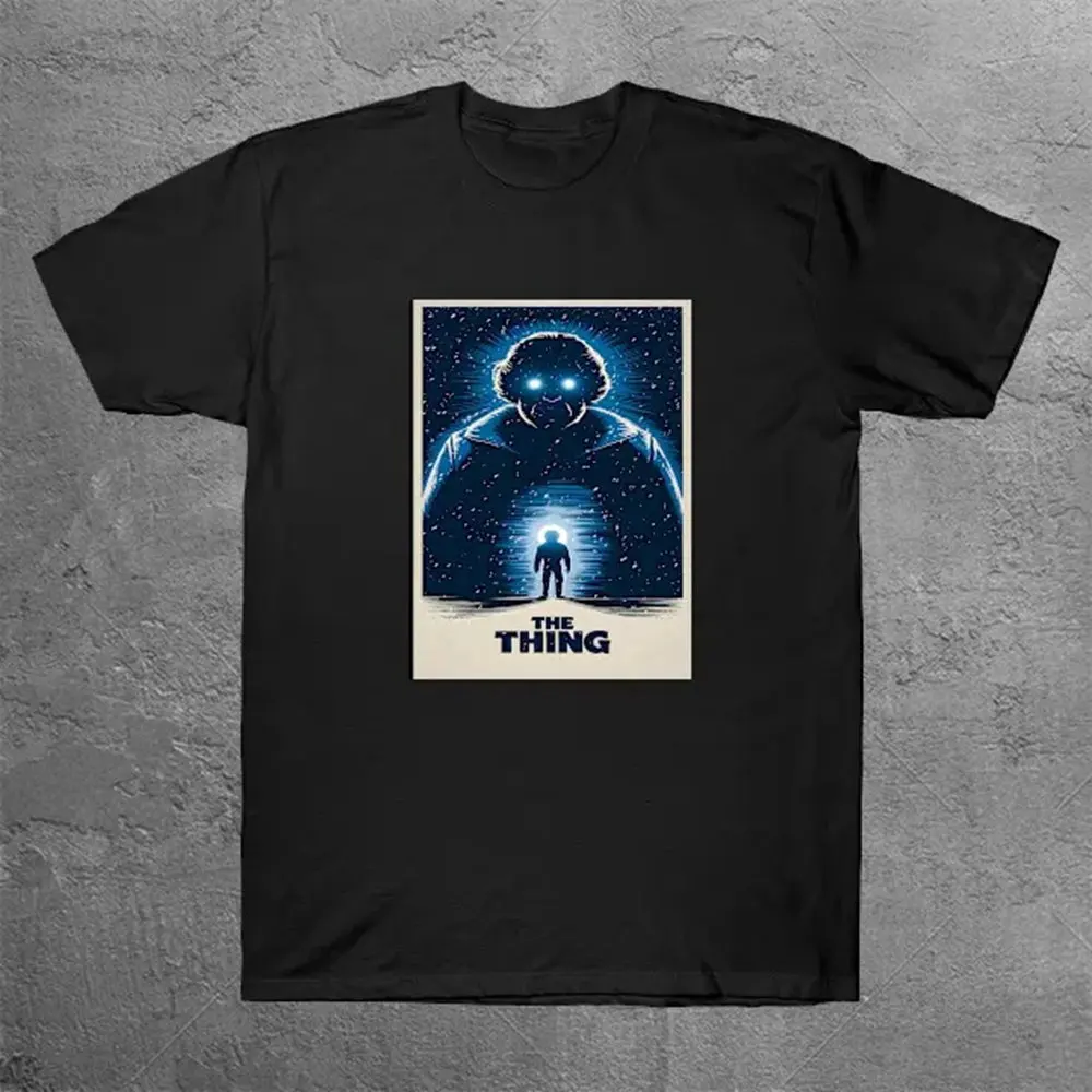 

The Thing Fanart Poster T-Shirt Men Vintage 100 Cotton T-Shirts