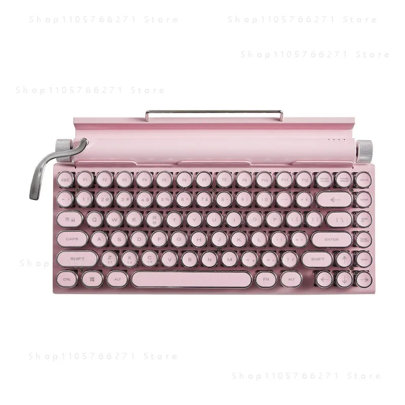 Typewriter Steampunk Wireless Bluetooth Dual Mode Mechanical Keyboard Computer Tablet