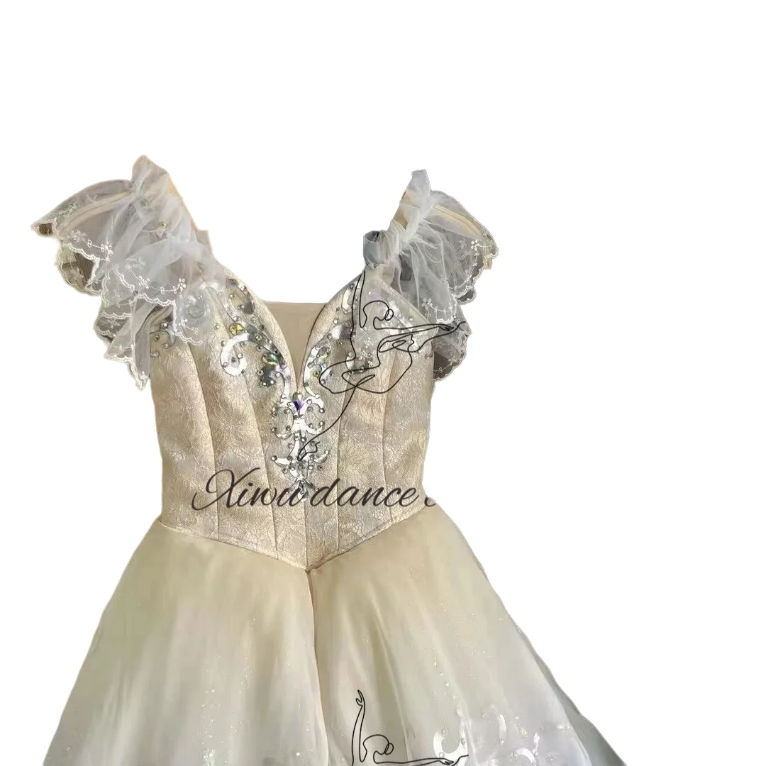 Maßgeschneiderte Größe, individuelle Farbe, Performance-Kleidung für Kinder und Mädchen, moderner Ballettrock