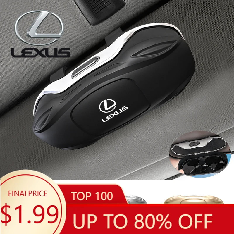

Interior Mouldings Car Sun Visor Sunglasses Storage Box Glasses Case Clip Accessories For Lexus CT ES GS NX IS250 CT200h IS300h