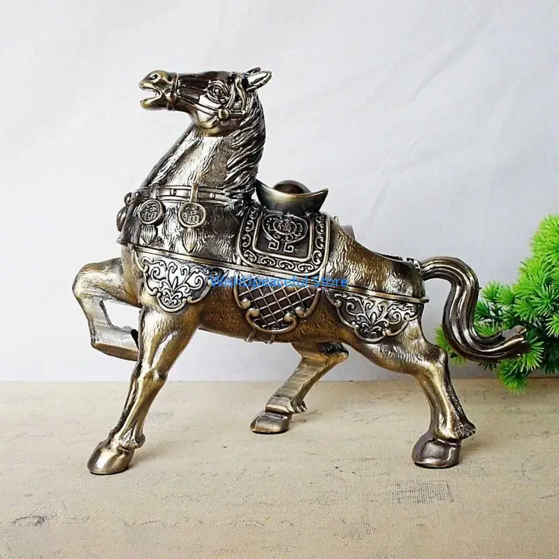 

34YA Horse Ashtray Patio Desktop Decor Fashionable Birthday Gifts for Smokers